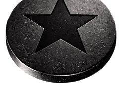 3D coin with a star icon