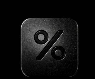 Percentage sign illustration